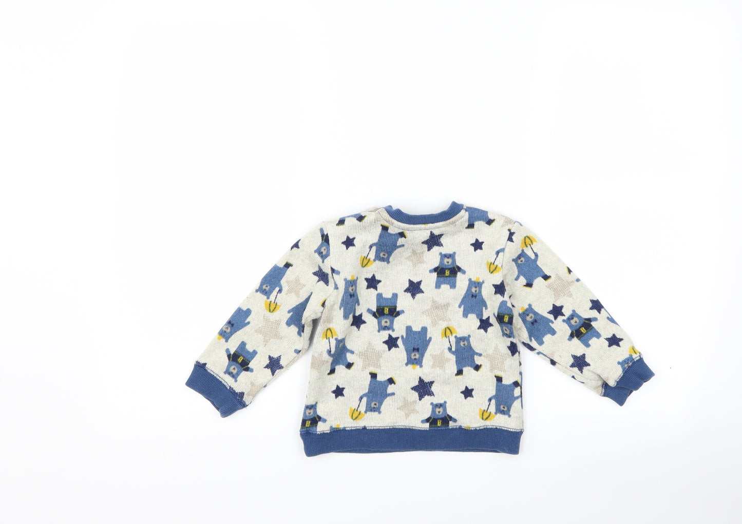 Nutmeg Boys Beige   Pullover Jumper Size 18-24 Months  - bear