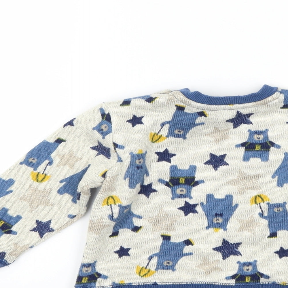 Nutmeg Boys Beige   Pullover Jumper Size 18-24 Months  - bear
