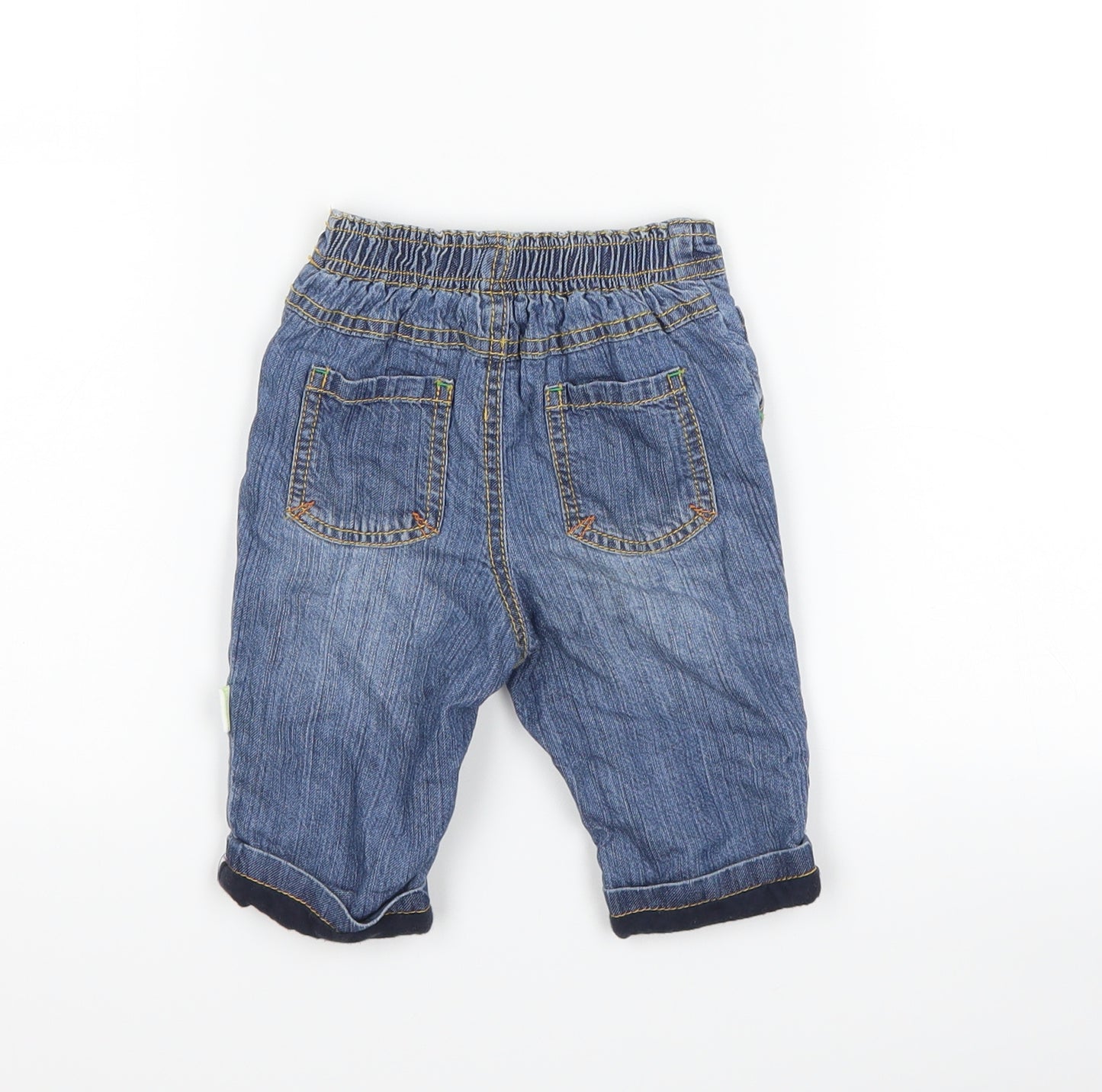 Debenhams Baby Blue  Denim Capri Jeans Size 3-6 Months