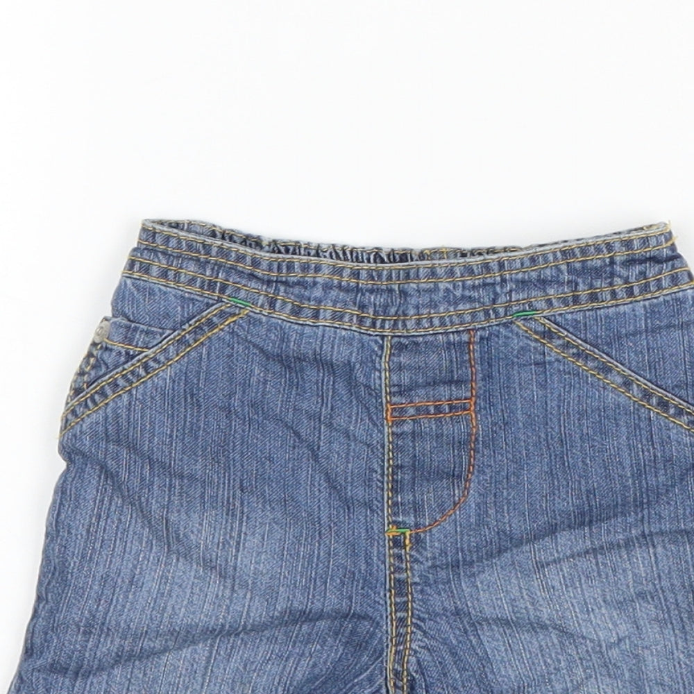 Debenhams Baby Blue  Denim Capri Jeans Size 3-6 Months