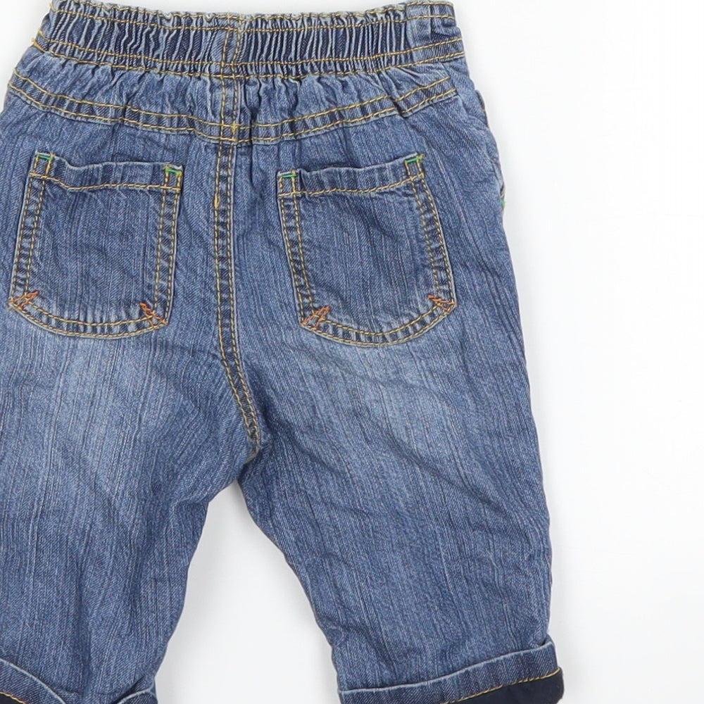 Debenhams Baby Blue  Denim Capri Jeans Size 3-6 Months