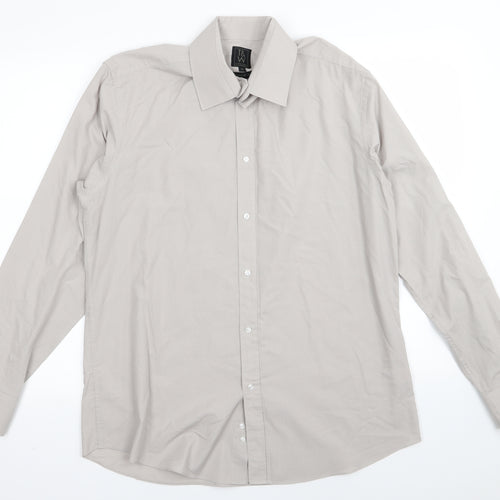 taylor and wright Mens Beige    Dress Shirt Size 16
