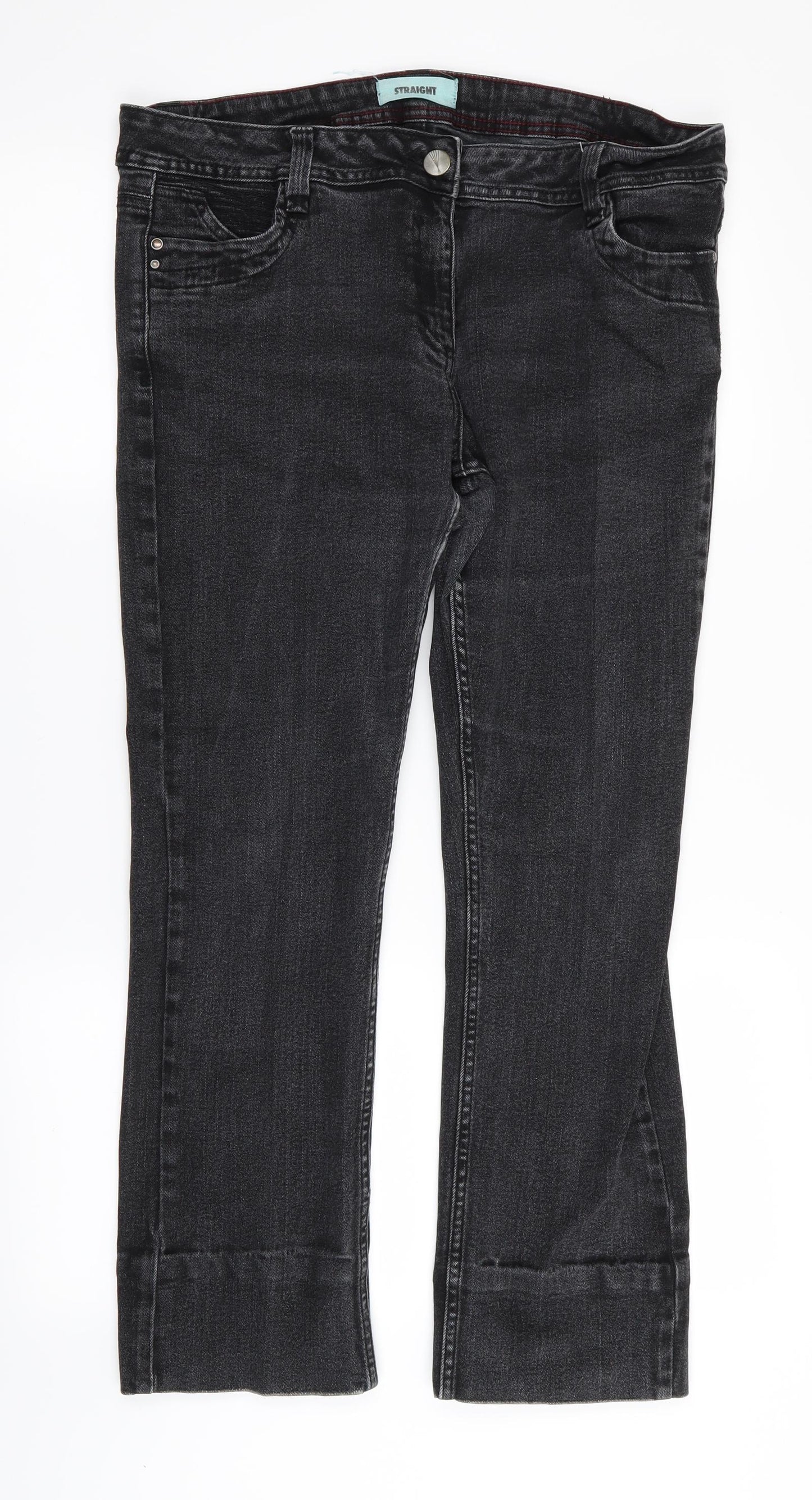 Asda George Womens Black   Straight Jeans Size 16 L26 in
