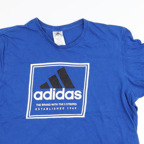 adidas Mens Blue    T-Shirt Size XL