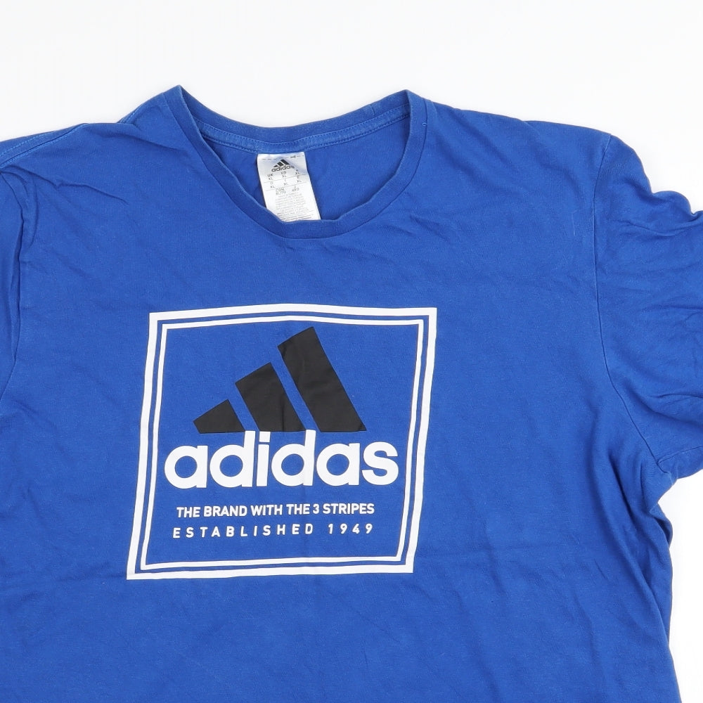 adidas Mens Blue    T-Shirt Size XL