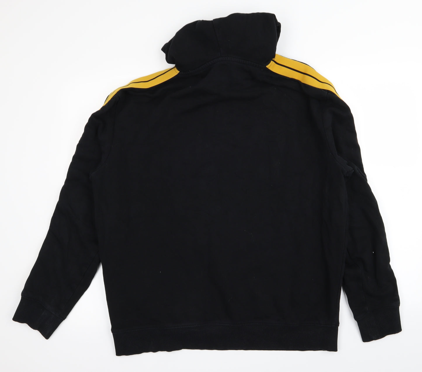 new look men Mens Black Striped  Pullover Jumper Size XL