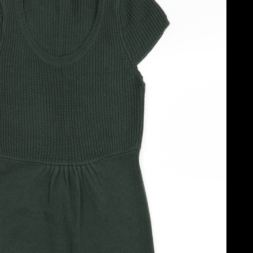 QED London Womens Green   Jumper Dress  Size S