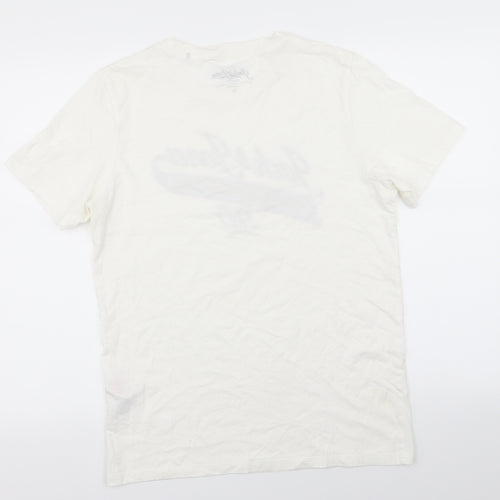 Jack and Jones Mens White    T-Shirt Size M
