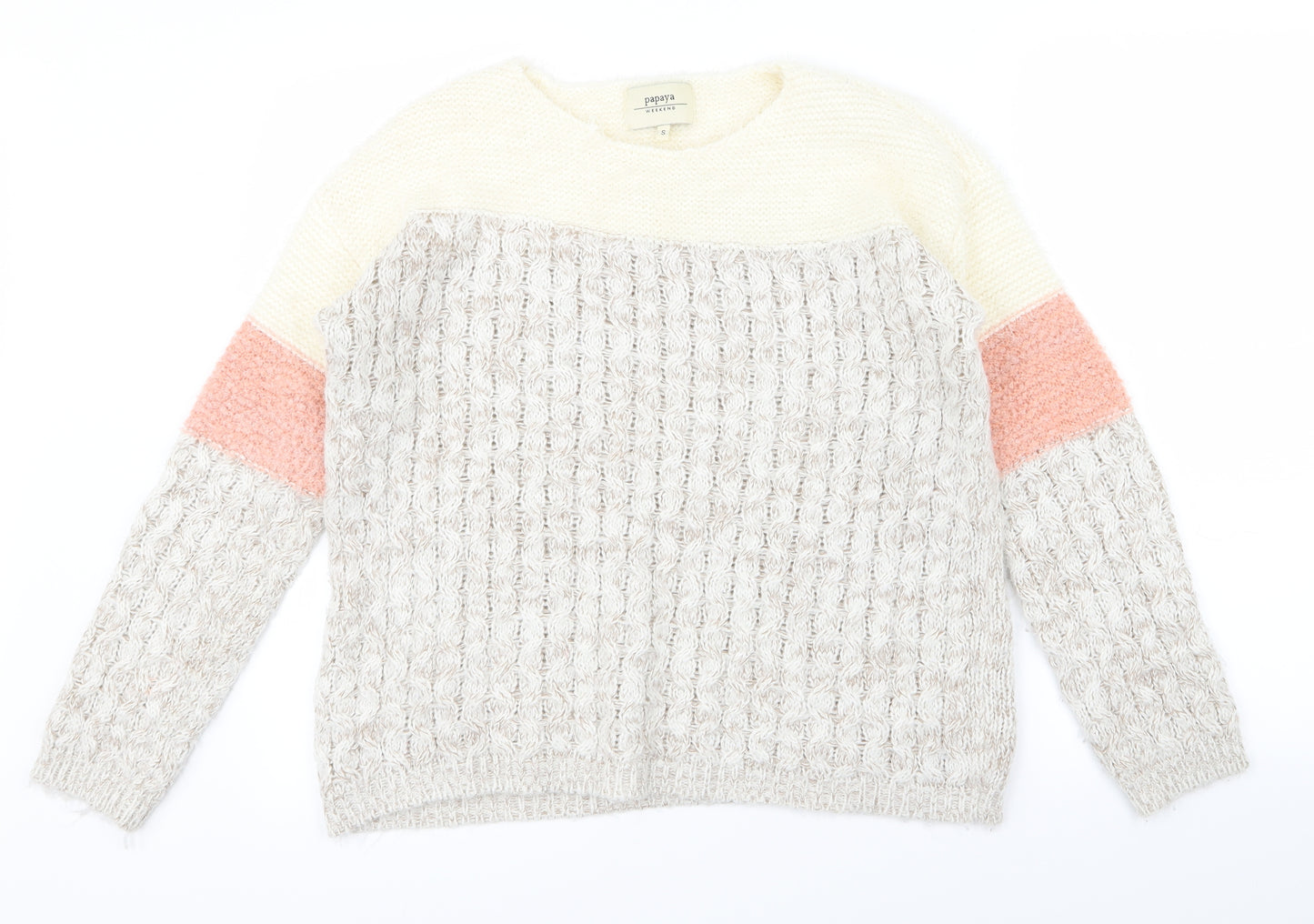 Papaya Womens Multicoloured   Pullover Jumper Size S
