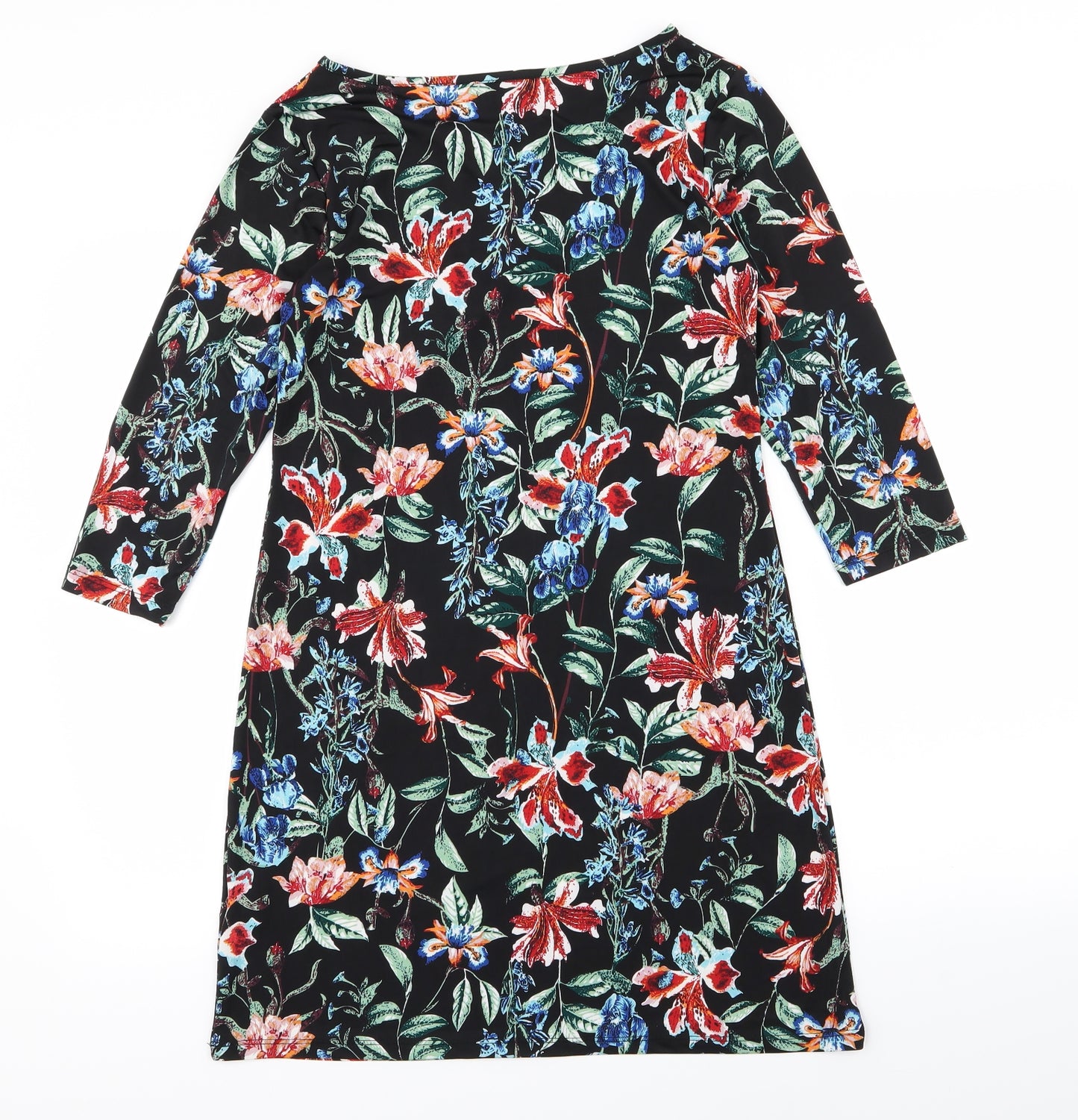 intuition Womens Black Floral  Pencil Dress  Size 8  - size 8-10