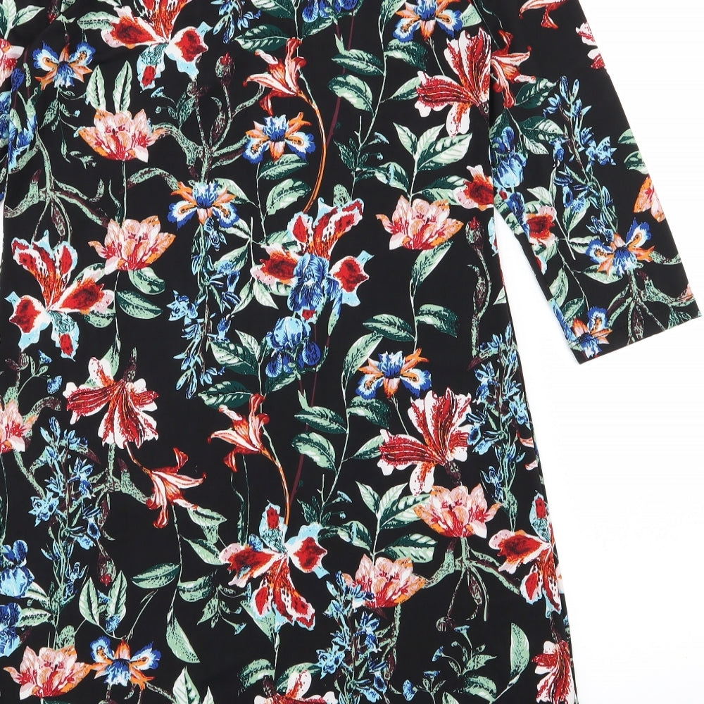 intuition Womens Black Floral  Pencil Dress  Size 8  - size 8-10
