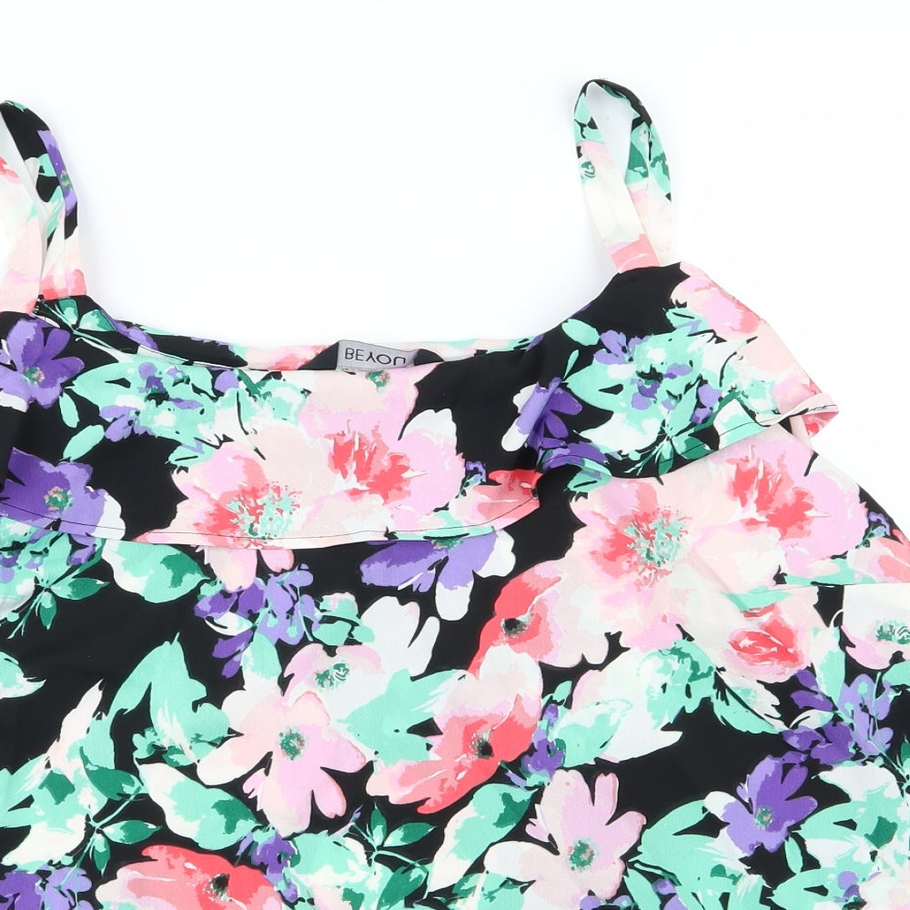 be you Womens Multicoloured Floral  Camisole T-Shirt Size 16