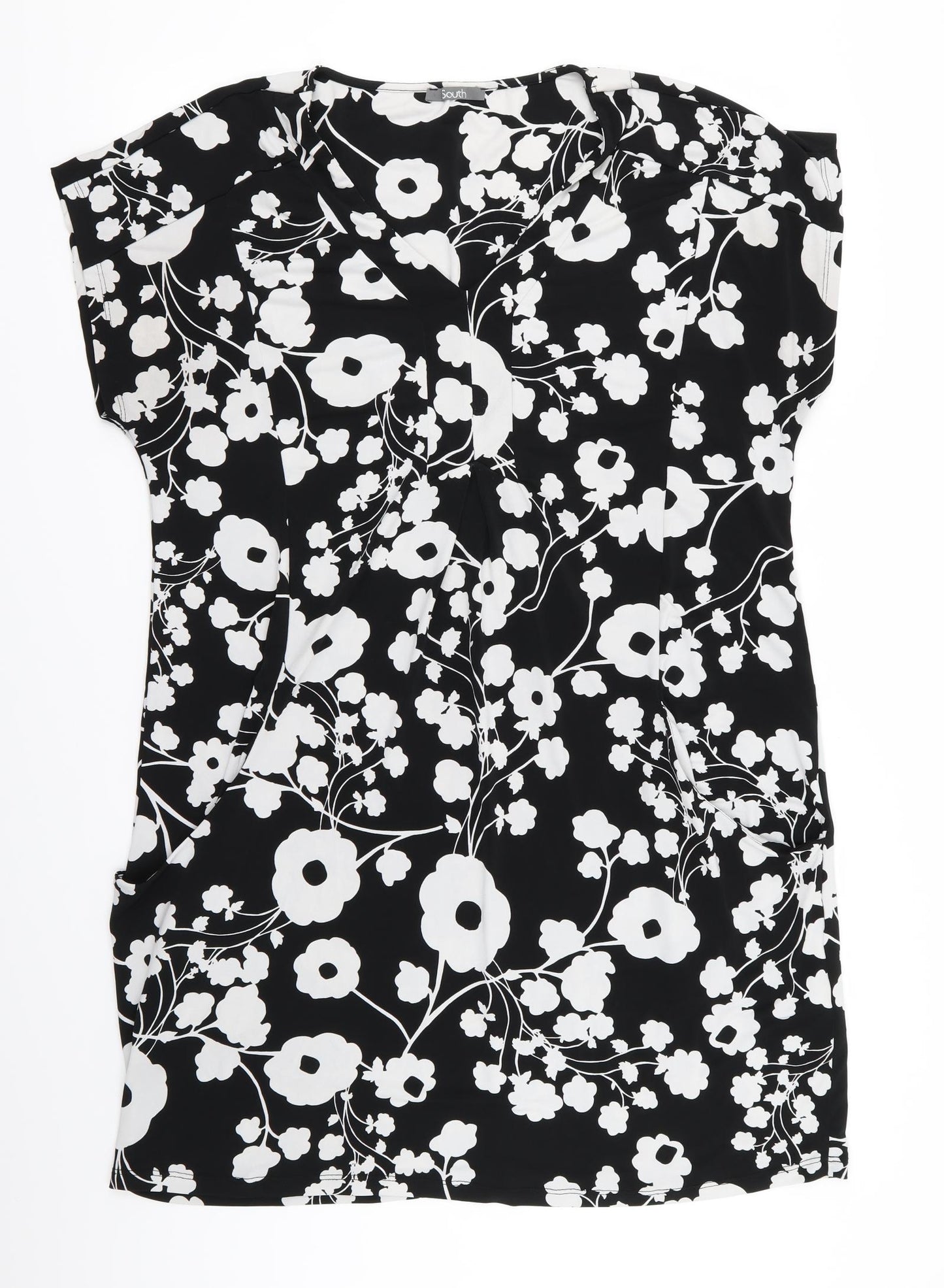South Womens Black Floral  Pencil Dress  Size 20