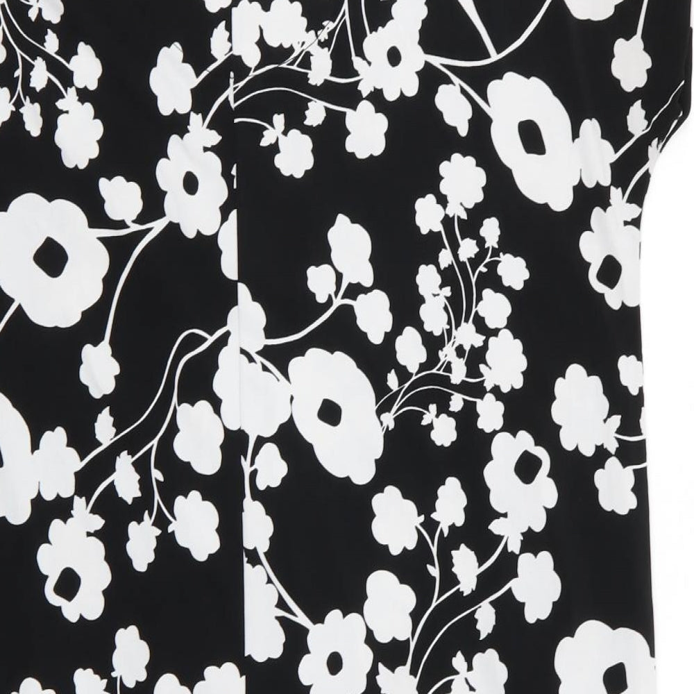 South Womens Black Floral  Pencil Dress  Size 20