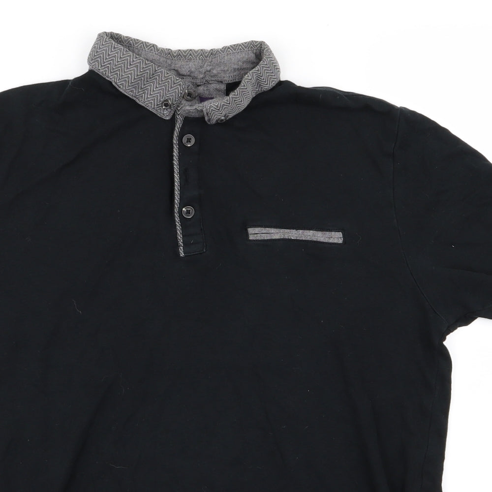 taylor and cutter Mens Black    Polo Size M