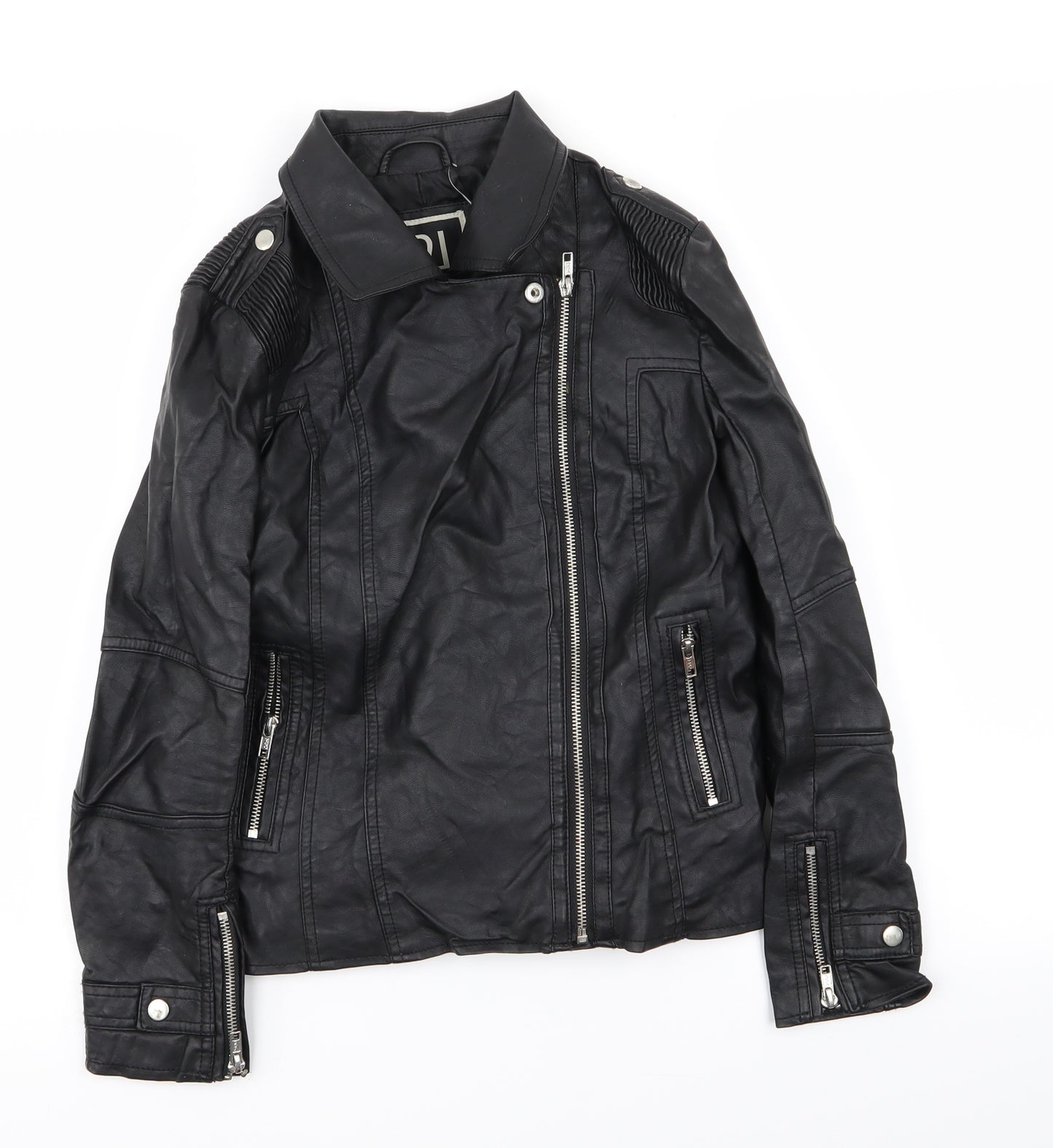 River Island Girls Black   Jacket Coat Size 11 Years