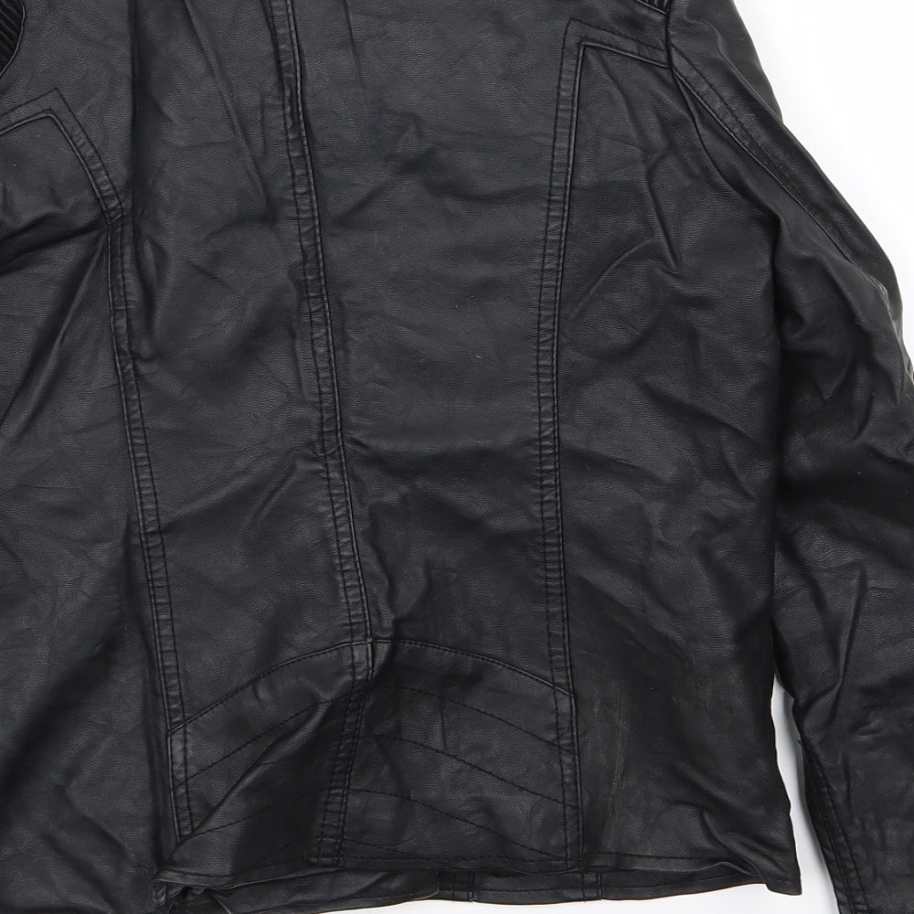 River Island Girls Black   Jacket Coat Size 11 Years