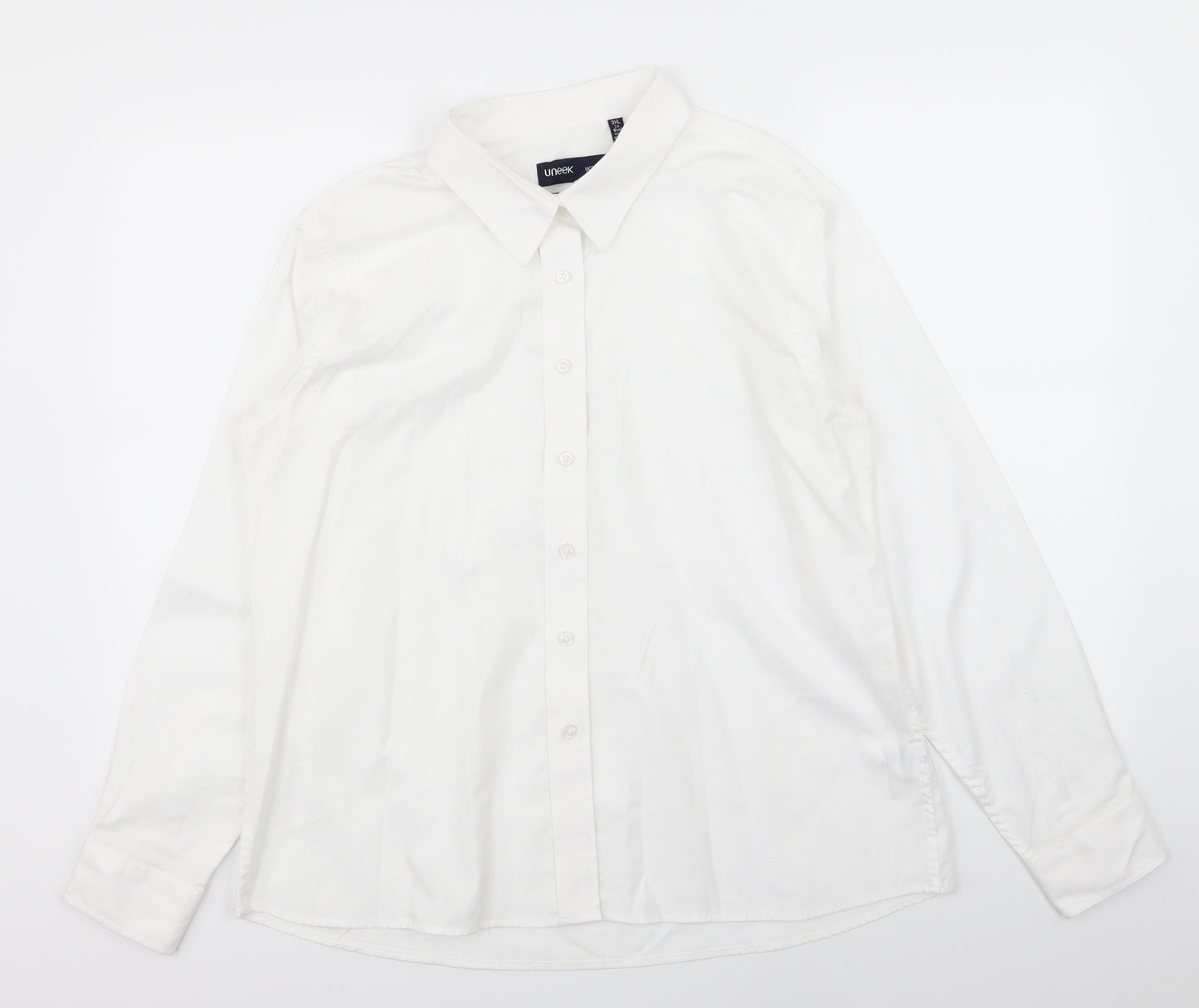 Uneek Mens White    Dress Shirt Size 3XL