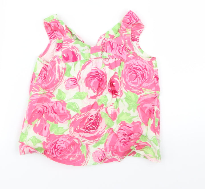 baby gap Girls Multicoloured Floral  Basic Blouse Size 3 Years