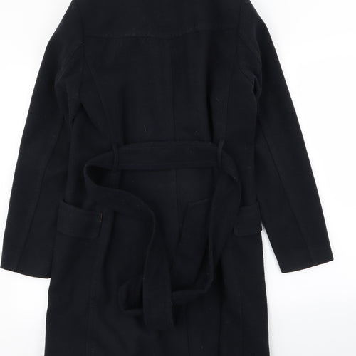 H&M Womens Black   Overcoat Coat Size 10