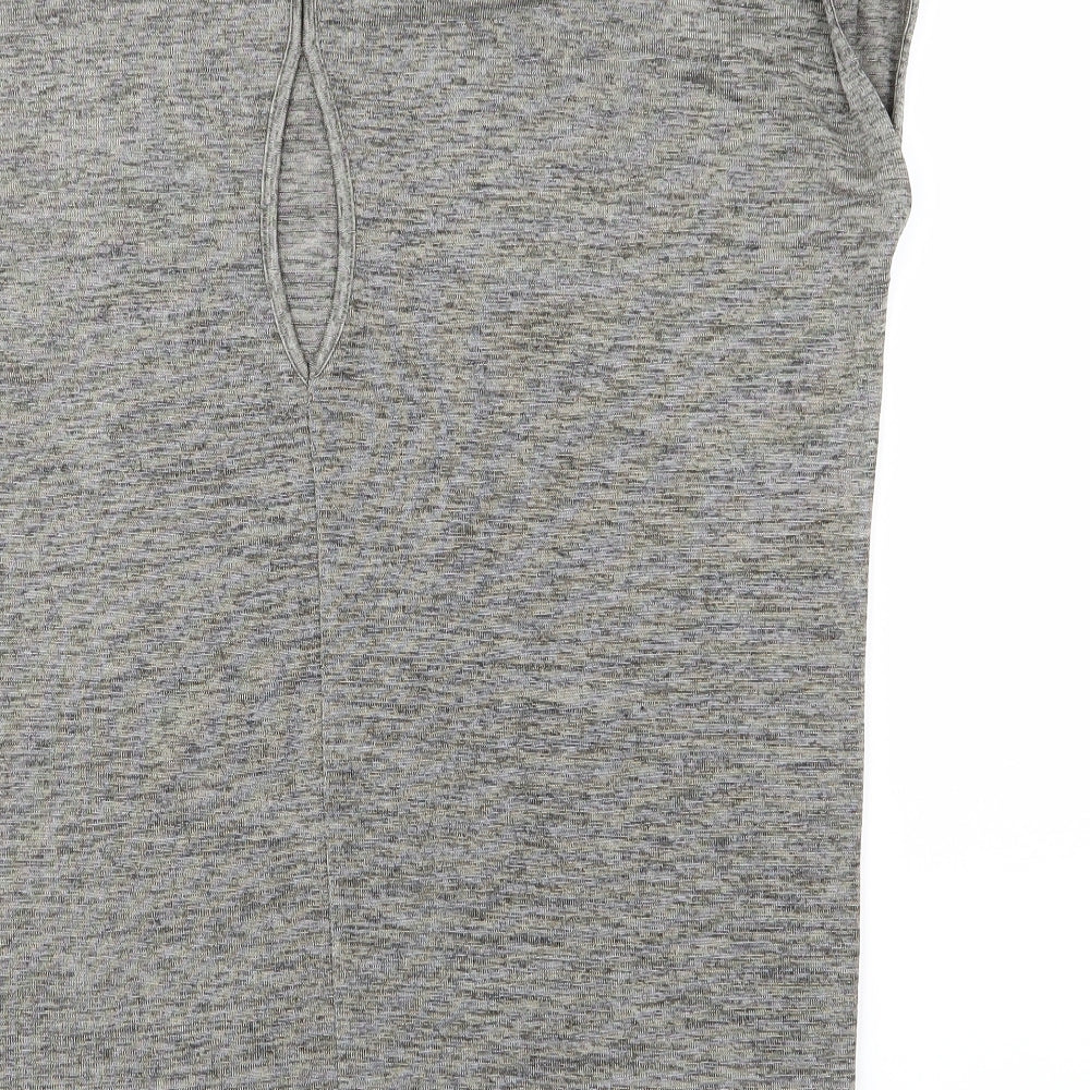 Warehouse Womens Grey   Basic T-Shirt Size 8