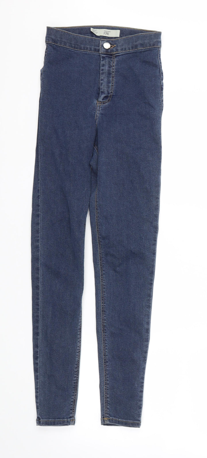 Topshop Womens Blue Straight Jeans Size 25 L30 in