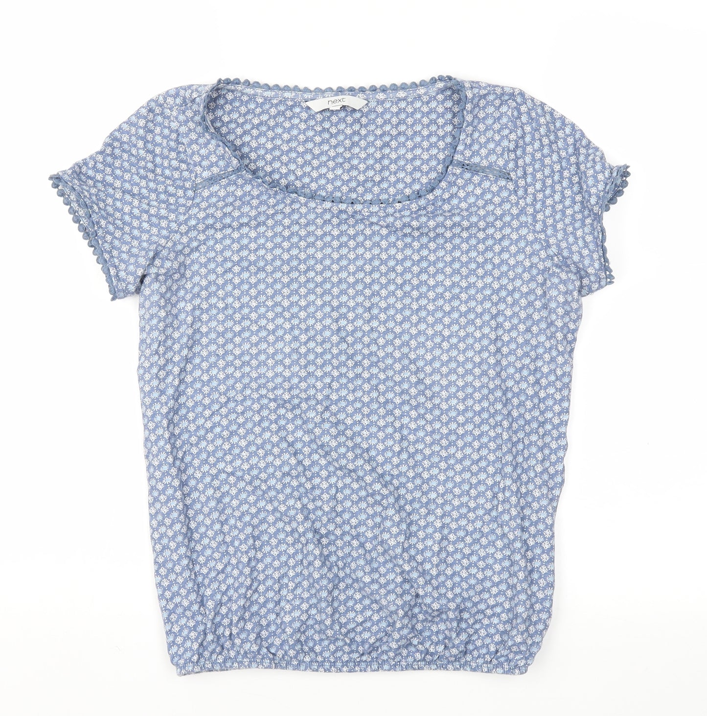 next  Womens Blue Floral  Basic T-Shirt Size 6