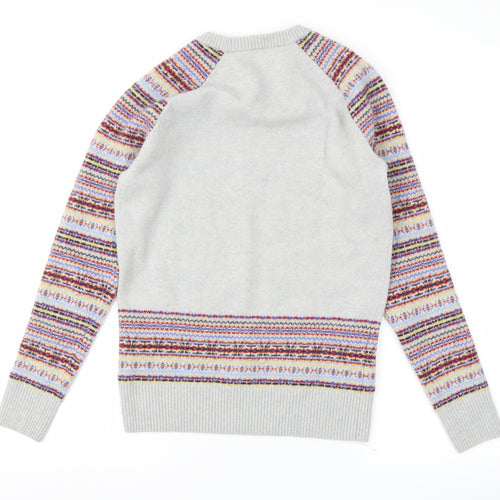 Preworn Girls Multicoloured Houndstooth  Pullover Jumper Size M