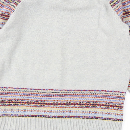 Preworn Girls Multicoloured Houndstooth  Pullover Jumper Size M