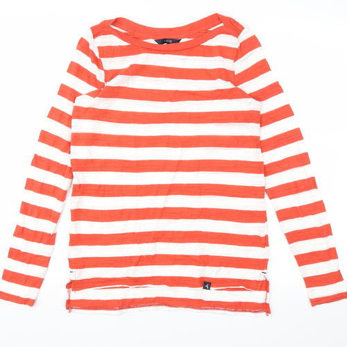 NEXT Womens Purple Striped  Basic T-Shirt Size 8