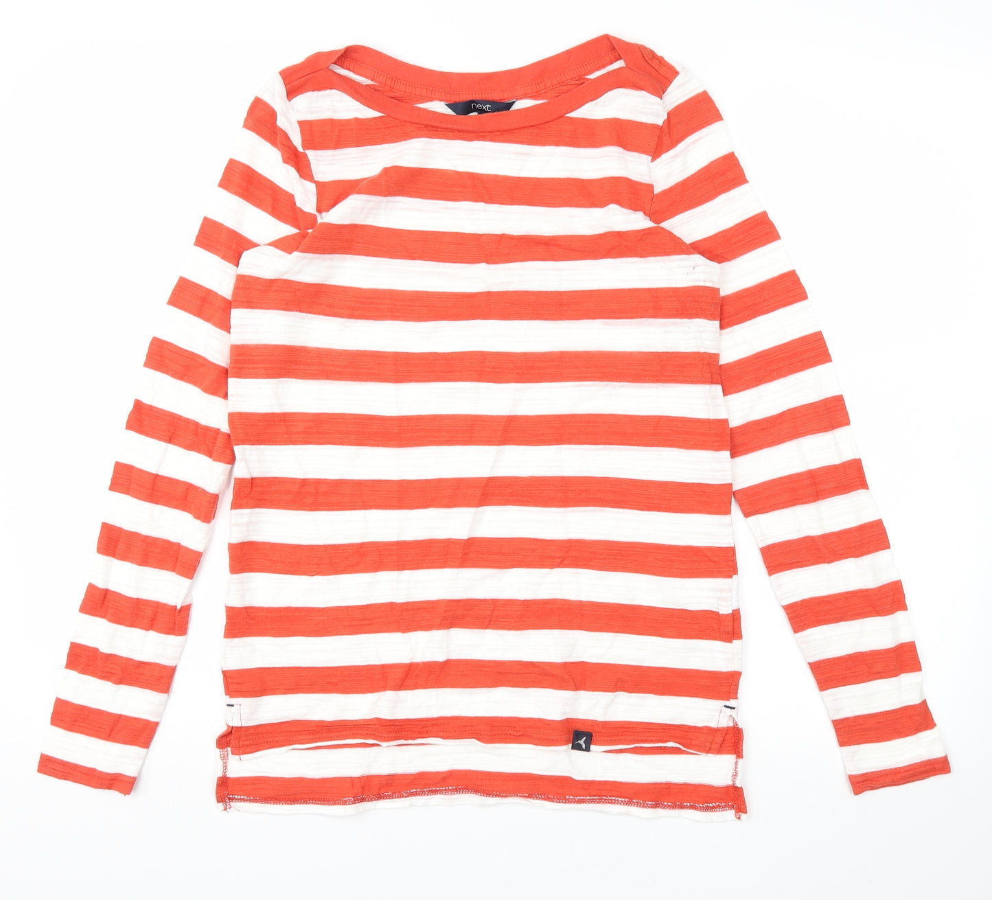 NEXT Womens Purple Striped  Basic T-Shirt Size 8
