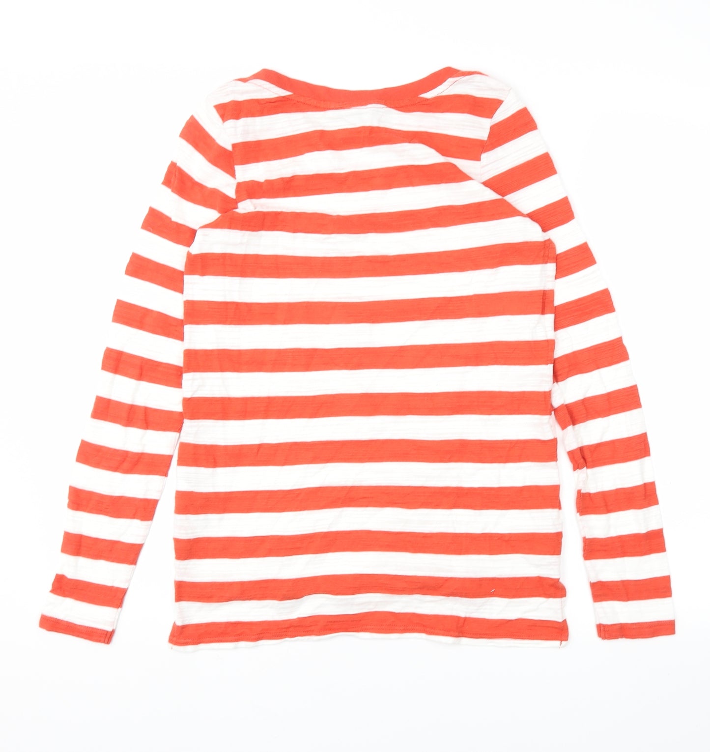 NEXT Womens Purple Striped  Basic T-Shirt Size 8