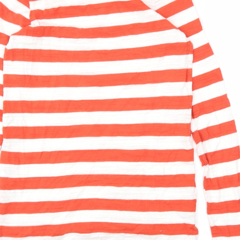 NEXT Womens Purple Striped  Basic T-Shirt Size 8