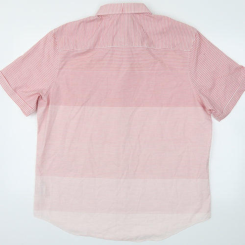Debehams Mens Purple Striped   T-Shirt Size XL