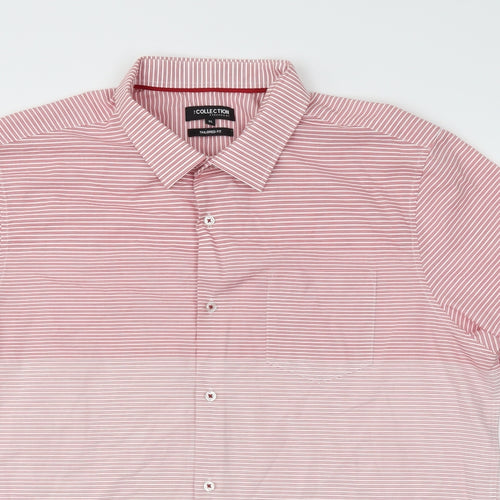 Debehams Mens Purple Striped   T-Shirt Size XL