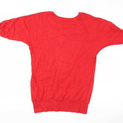 Sammy Girls Red   Basic T-Shirt Size 10-11 Years