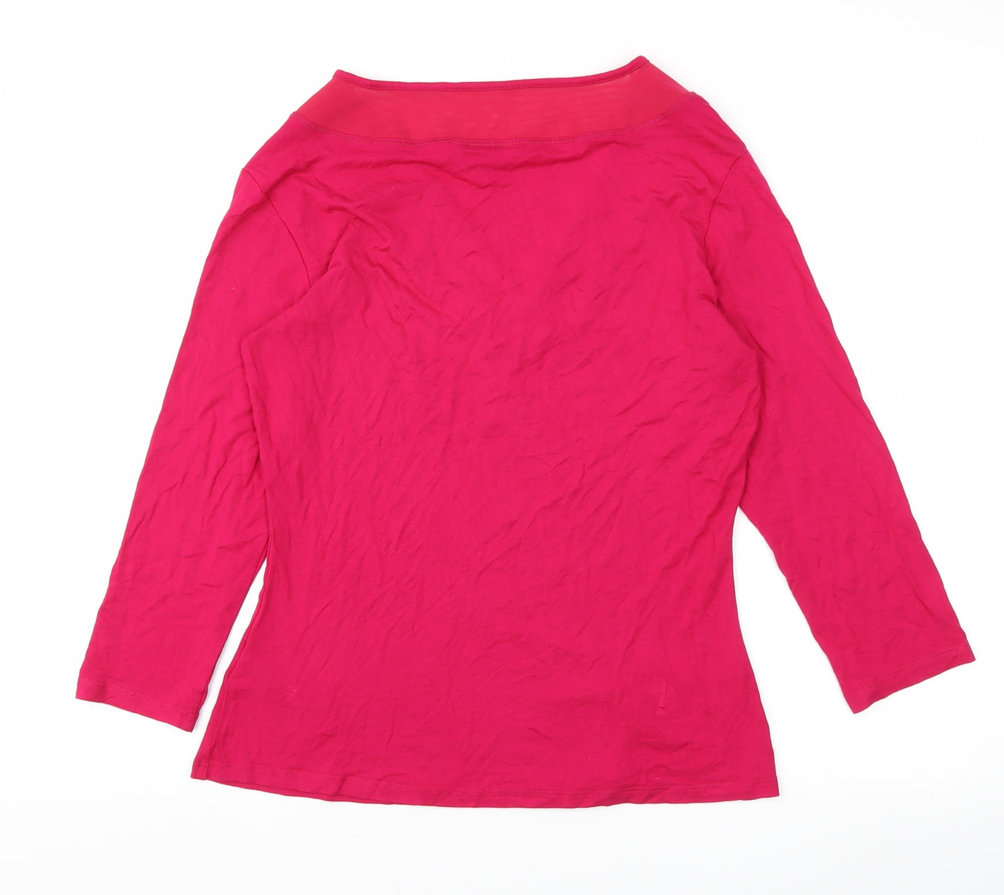 Debehams Womens Pink   Basic T-Shirt Size 12
