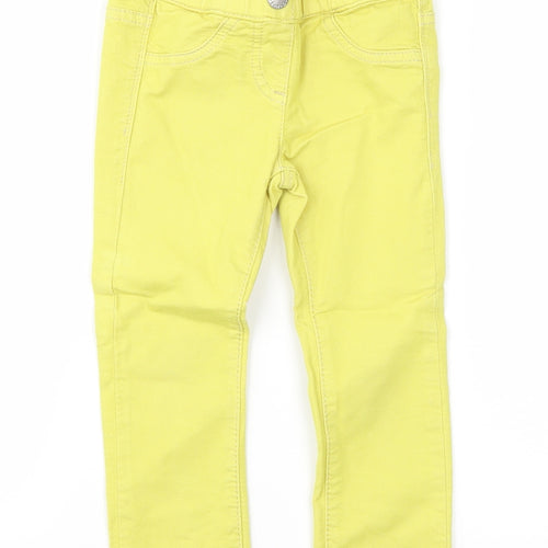 preworn  Girls Yellow   Jegging Trousers Size 2XS