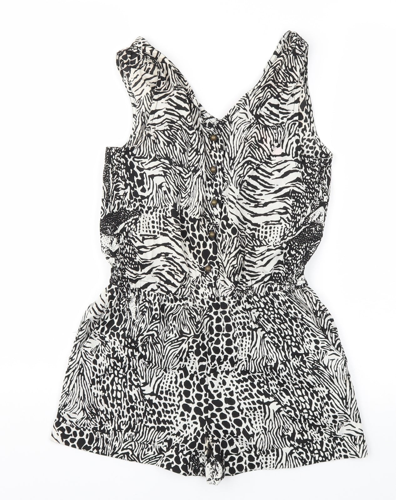 yd Girls Black Polka Dot  Jumpsuit One-Piece Size 10-11 Years