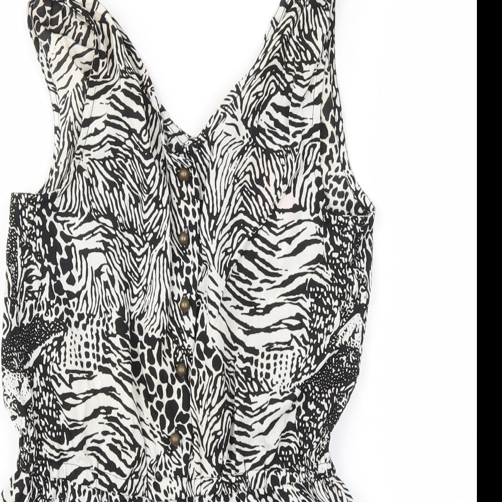 yd Girls Black Polka Dot  Jumpsuit One-Piece Size 10-11 Years