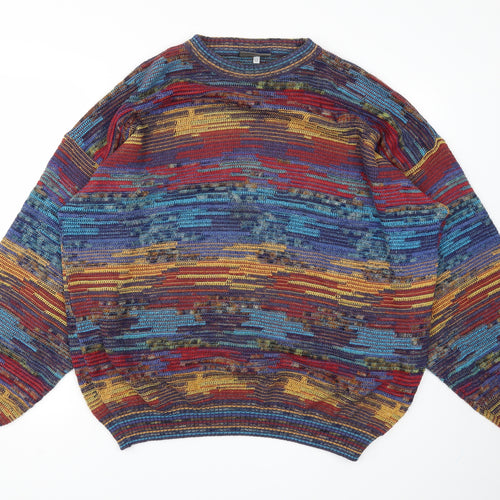 FIUME Womens Multicoloured   Pullover Jumper Size 24