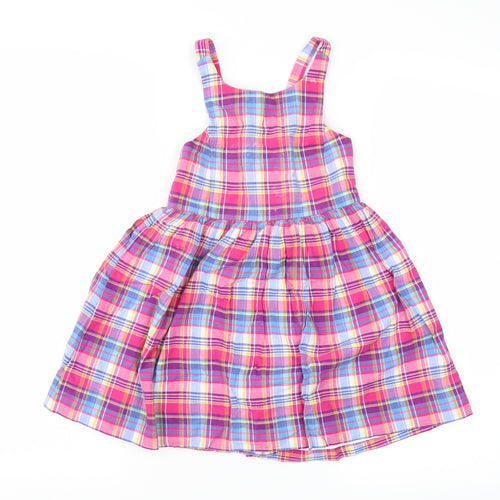 Ralph Lauren Girls Multicoloured Check  Fit & Flare  Size 4 Years