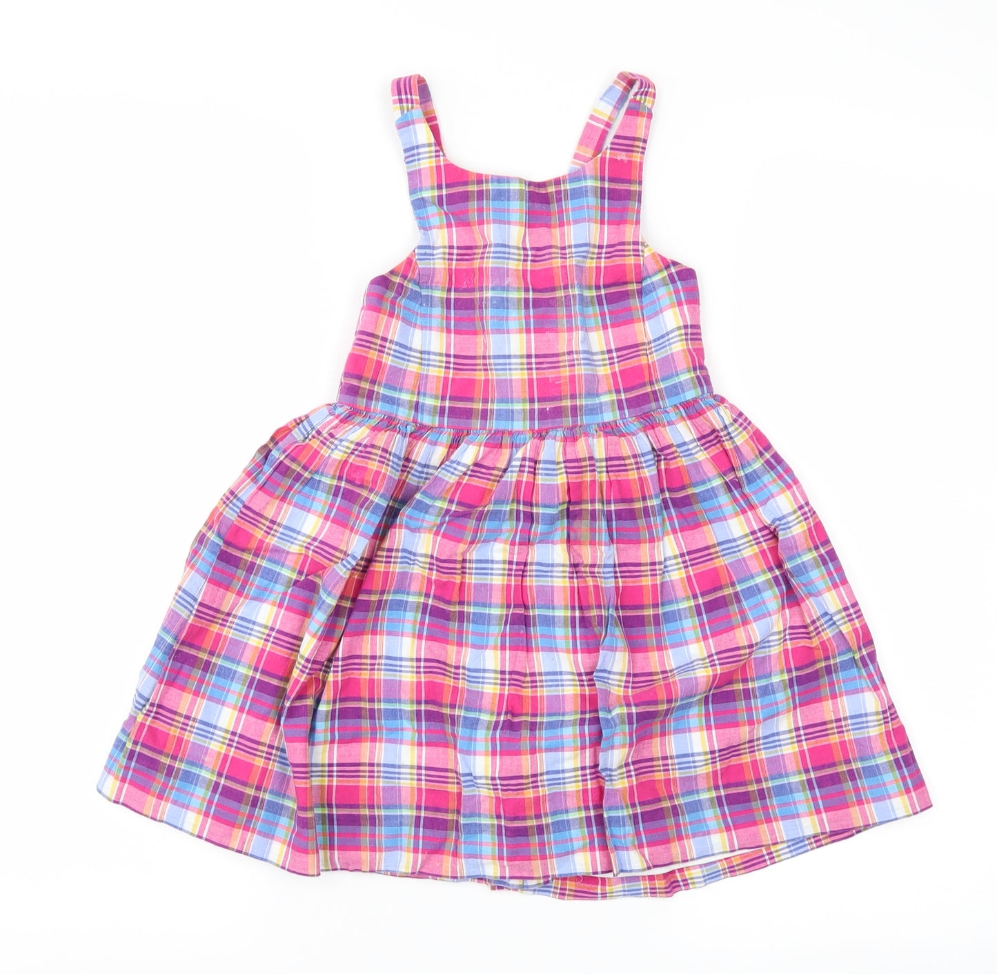 Ralph Lauren Girls Multicoloured Check  Fit & Flare  Size 4 Years