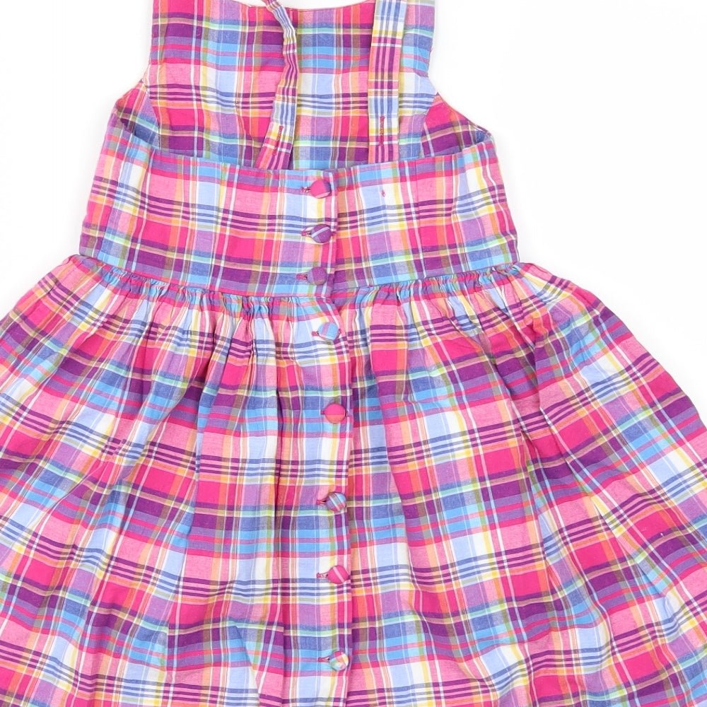 Ralph Lauren Girls Multicoloured Check  Fit & Flare  Size 4 Years