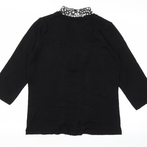 m&s Womens Black   Basic T-Shirt Size 12