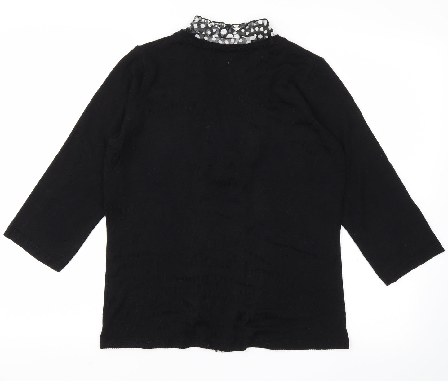m&s Womens Black   Basic T-Shirt Size 12