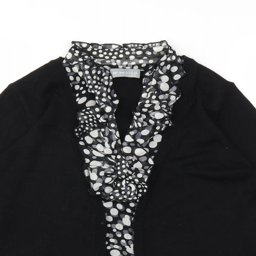m&s Womens Black   Basic T-Shirt Size 12