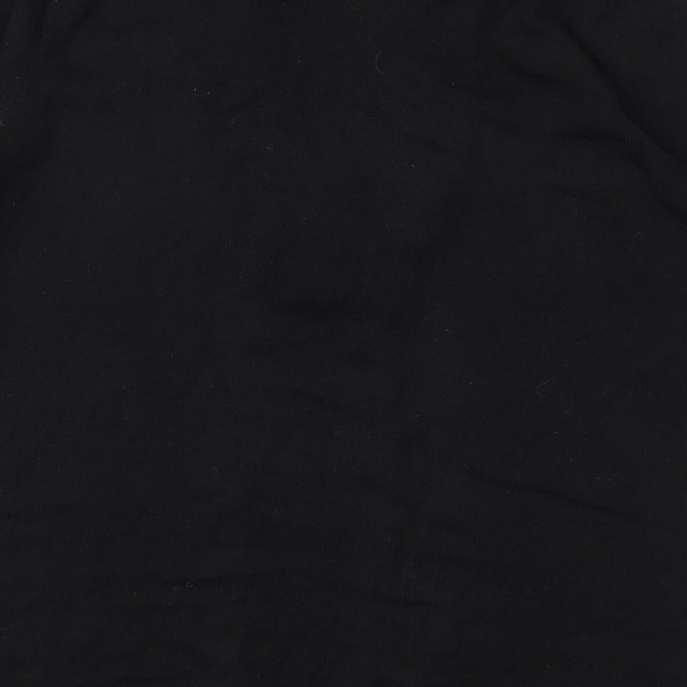 m&s Womens Black   Basic T-Shirt Size 12