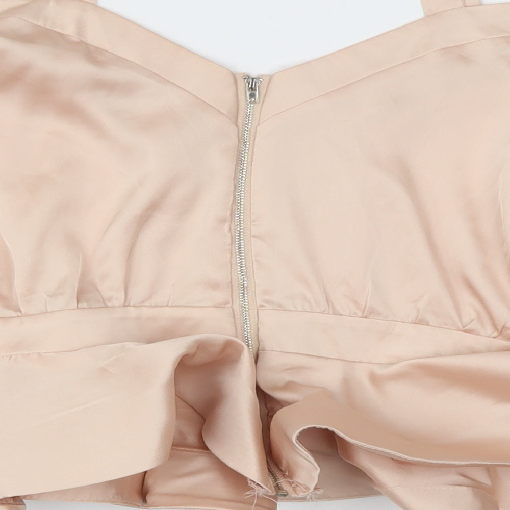 shk Paris Womens Pink   Basic Blouse Size L