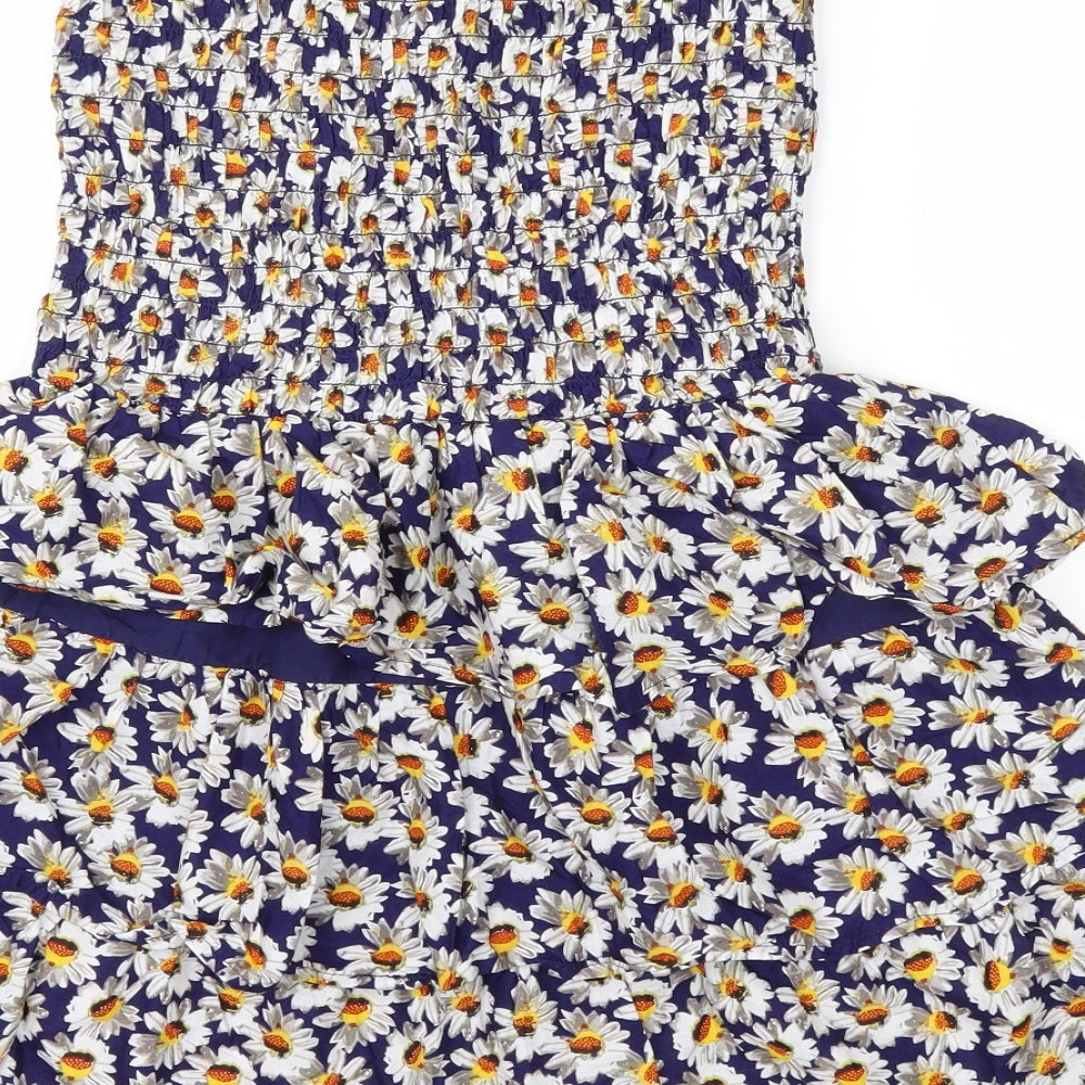 Primark Womens Blue Floral  Fit & Flare  Size 10